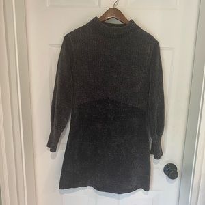 Chenille sweater dress